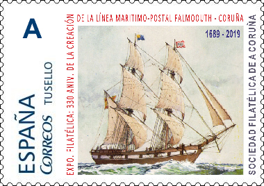 Sello Falmouth-Coruña