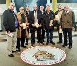 Miembros de la Junta Directiva de la Sociedad Filatélica