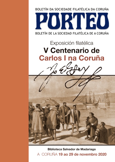 2020 11 13 Portada del Porteo de la Exposición V Centenario de Carlos I na Coruña