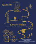 Cartel de la Exposición Filatélica Pontedeume e A Coruña, duas etapas no Camiño Inglés