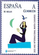 Año María Casares - sello conmemorativo