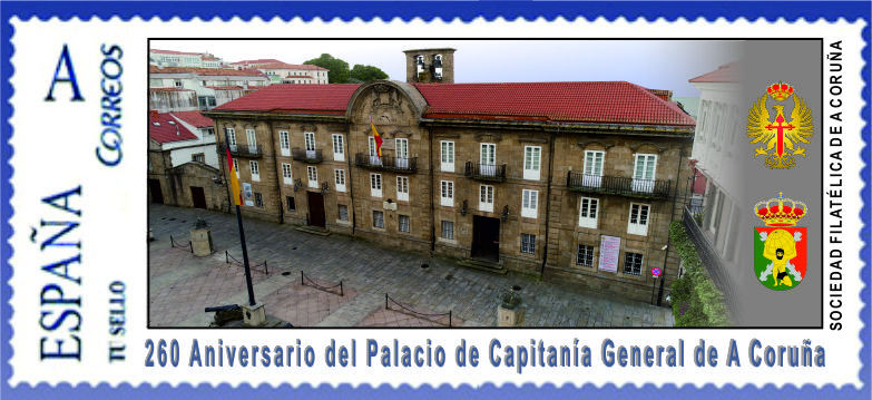 Sello conmemorativo 260 aniversario Palacio de Capitanía General