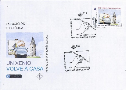 Sobre conmemorativo de la exposición