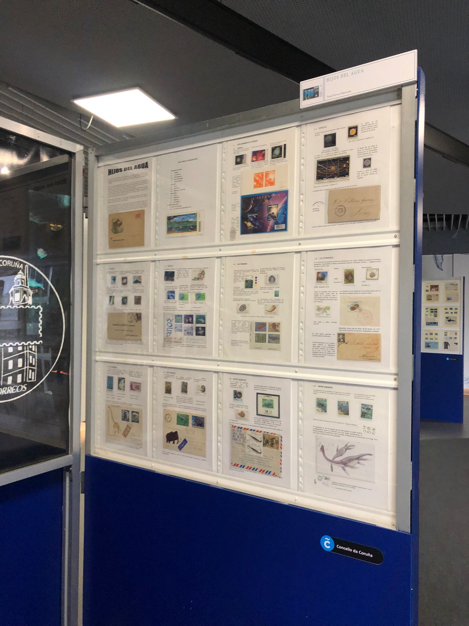 Panel de la exposición